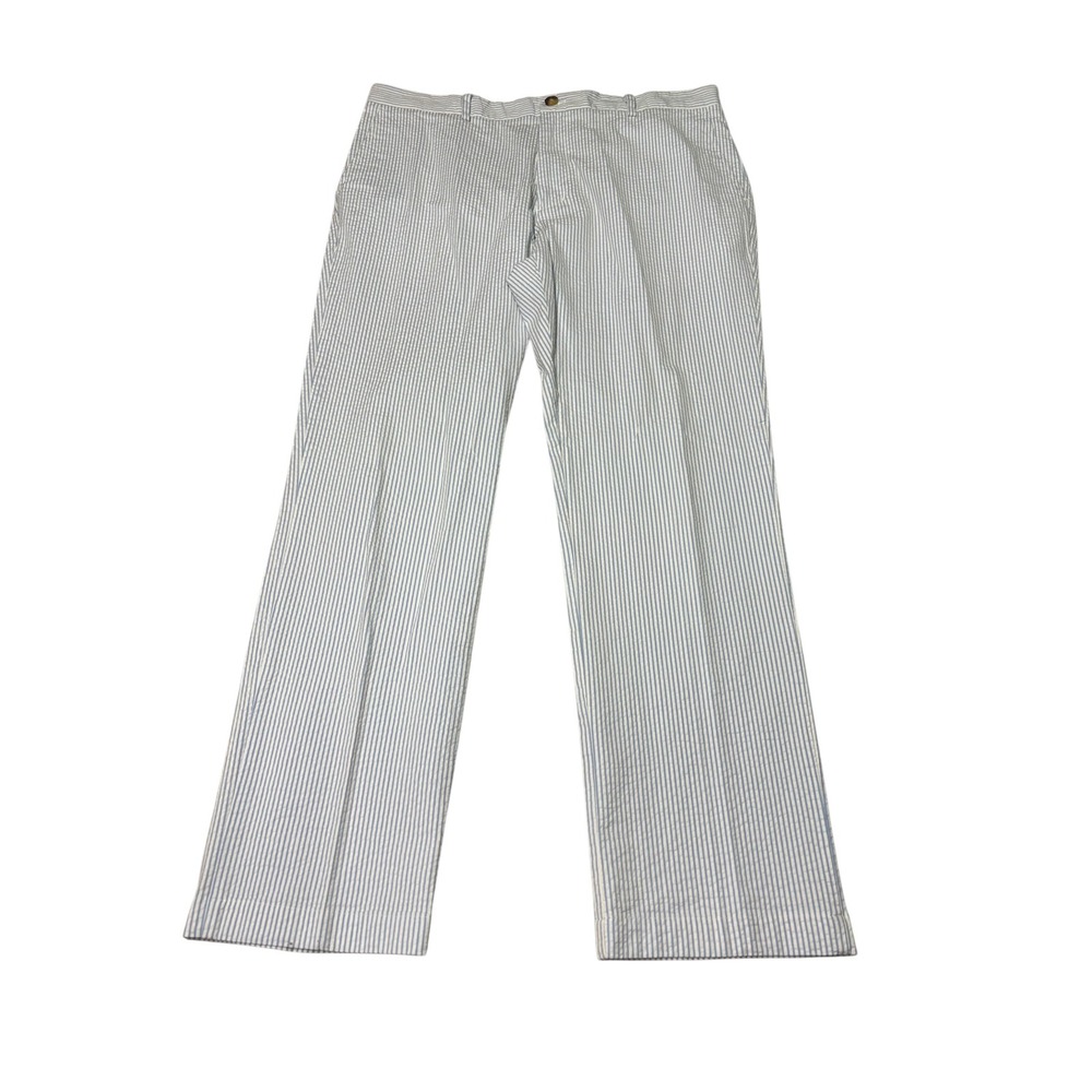 Vineyard Vines Mens 38x30 Blue White Seersucker Striped Pants 1P1355